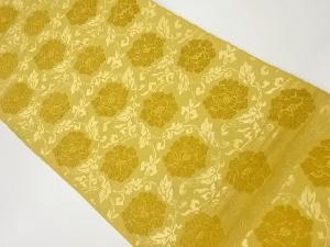 リサイクル　花唐草模様織出し袋帯